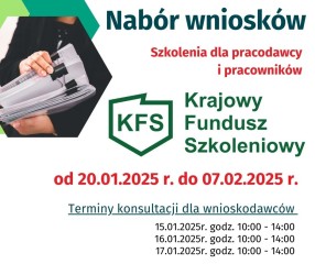 Zdjęcie artykułu Nabór wniosków Krajowy Fundusz Szkoleniowy